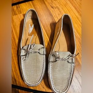 Ralph Lauren silver loafers 9.5